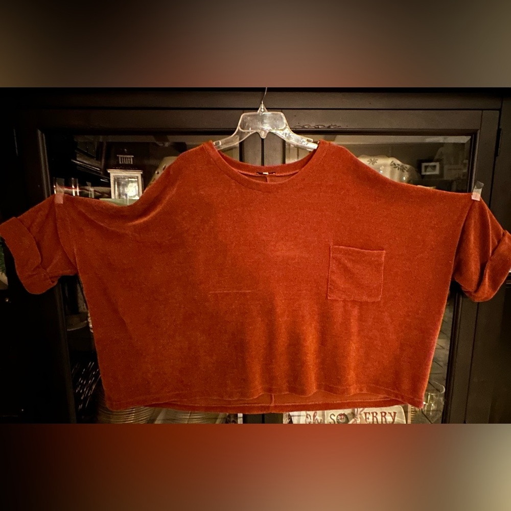 Rust Oversized Top by White Birch size 1x